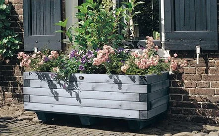 Houten plantenbak