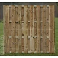 Houten tuinscherm recht
